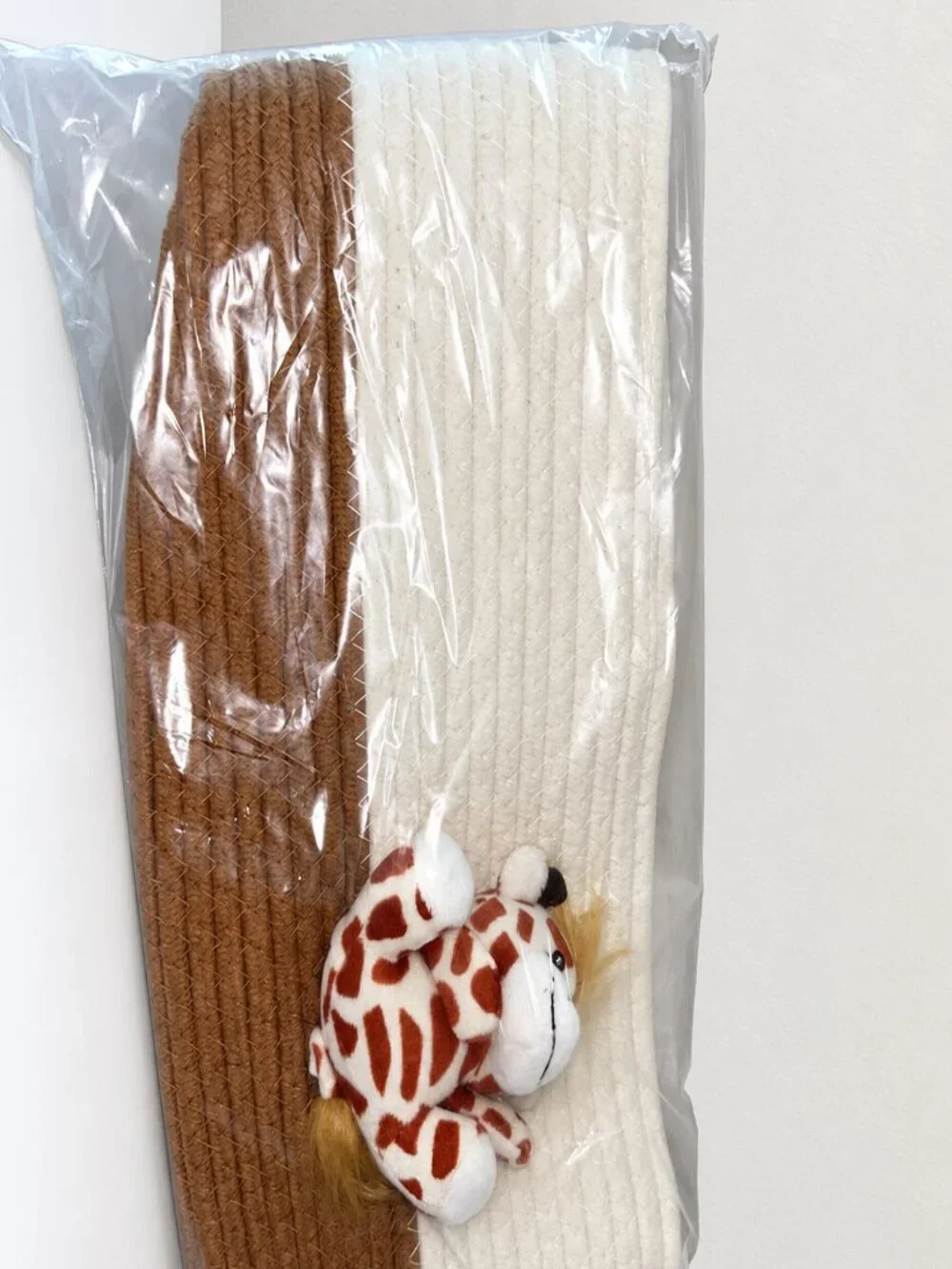 Cotton Rope Nursery Storage Caddy Plush Animal Organizer – NEW